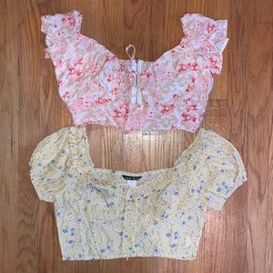 Floral crop top bundle